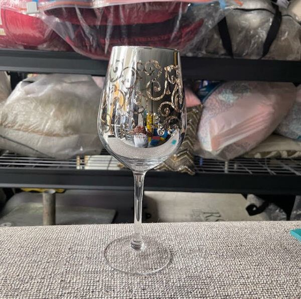 Stencil Wine Glasses Aesthetics Event Rentals