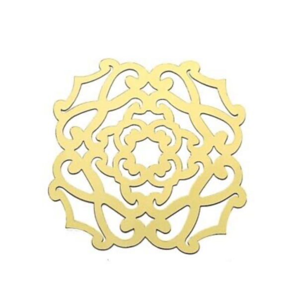 Modern Gold Flower Charger